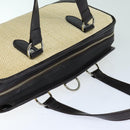 BURBERRY Tote Bag Straw Beige Auth bs16018-6