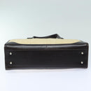 BURBERRY Tote Bag Straw Beige Auth bs16018-5