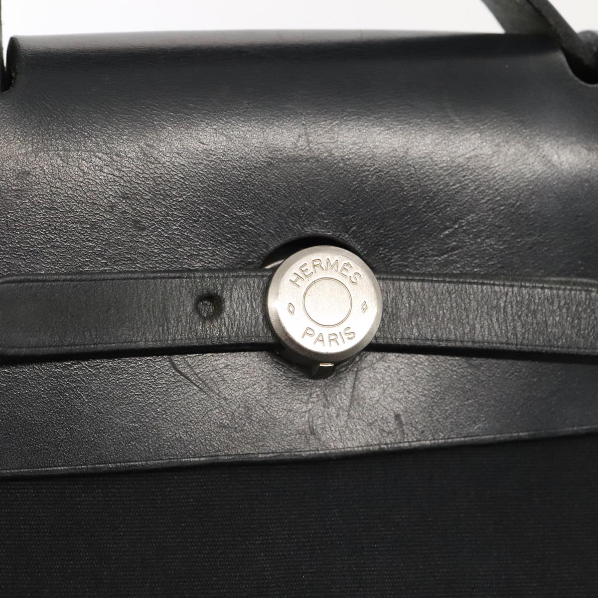 HERMES Herbag A Dos PM Backpack Black Auth bs16026