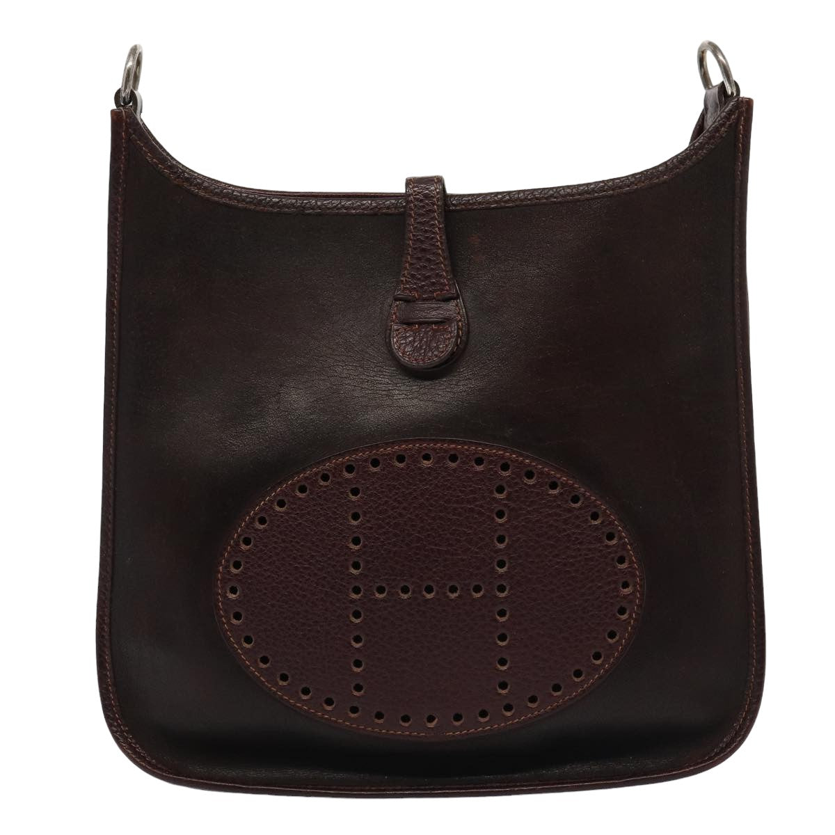 HERMES Evelyn 1PM Shoulder Bag Amazonia Brown Auth bs16060