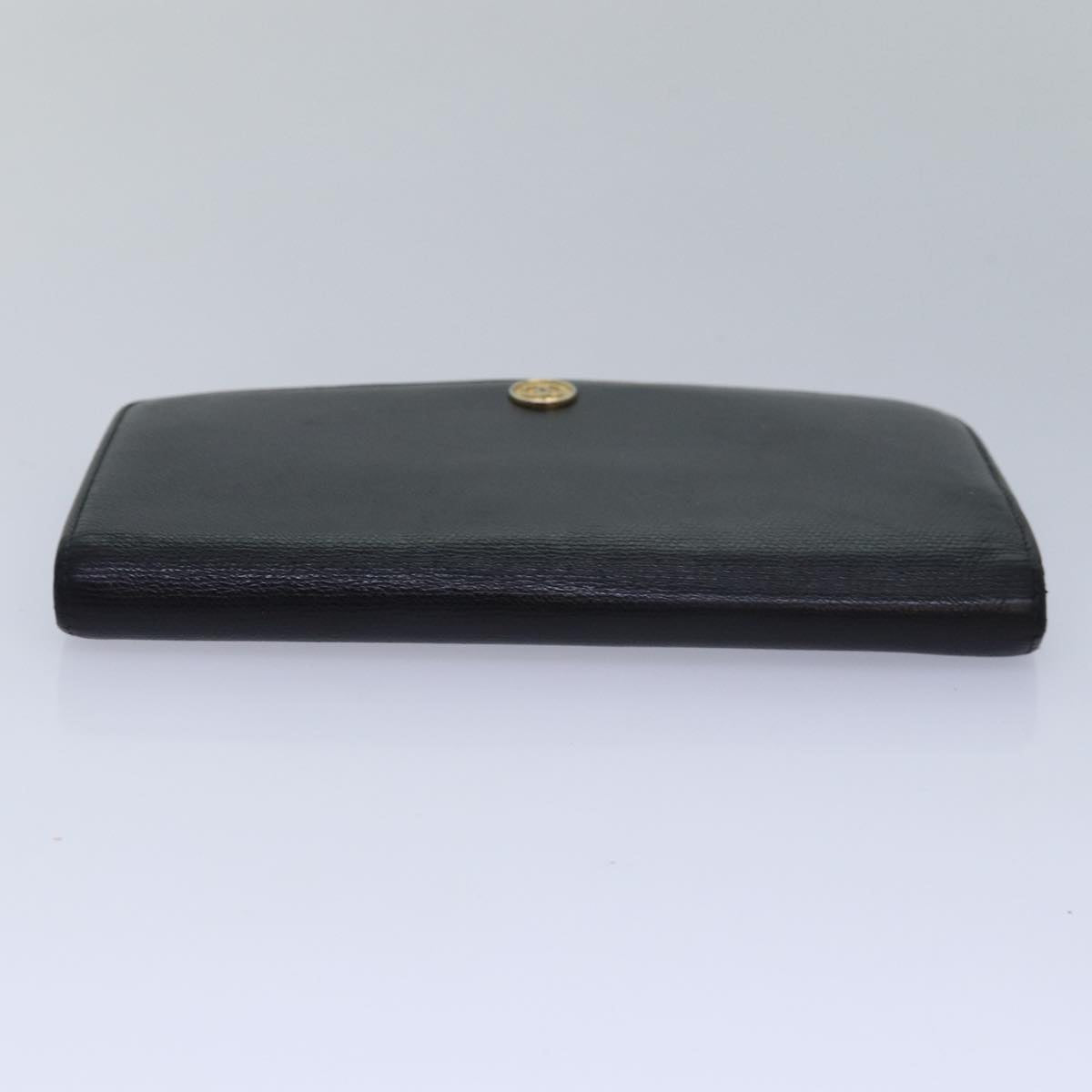 CHANEL Wallet Leather Black CC Auth bs16073