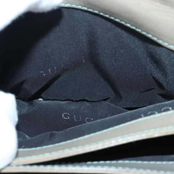 GUCCI Hand Bag Leather Brown Auth bs16079