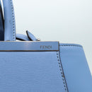 FENDI Hand Bag Leather 2way Blue Auth bs16088-17