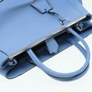 FENDI Hand Bag Leather 2way Blue Auth bs16088-6