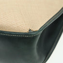 HERMES Evelyn GM1 Shoulder Bag Straw Leather Beige Green Auth bs16091-7