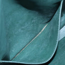 HERMES Evelyn GM1 Shoulder Bag Straw Leather Beige Green Auth bs16091-11