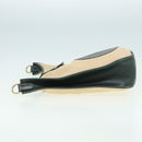 HERMES Evelyn GM1 Shoulder Bag Straw Leather Beige Green Auth bs16091-4