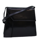 BALLY Shoulder Bag Leather Black Auth bs16130-1