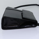 BALLY Shoulder Bag Leather Black Auth bs16130-4