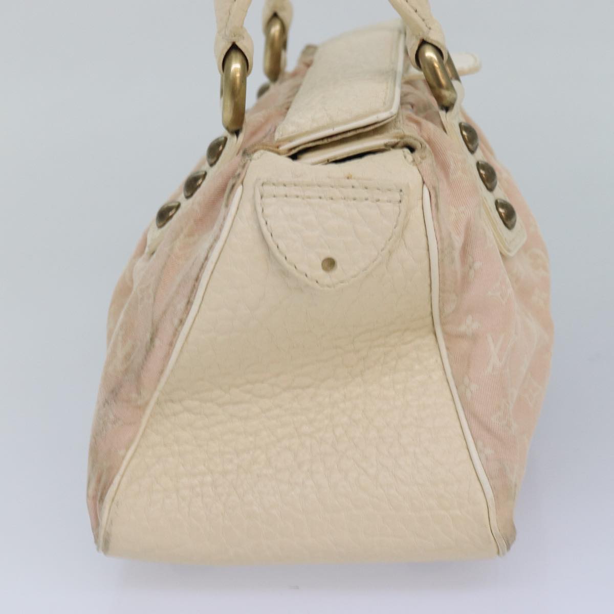 LOUIS VUITTON Monogram Mini Lin Trapeze PM Hand Bag Pink M40062 LV Auth bs16132