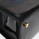 Salvatore Ferragamo Shoulder Bag Enamel Black Auth bs16136-14