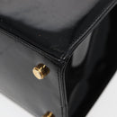 Salvatore Ferragamo Shoulder Bag Enamel Black Auth bs16136-15