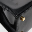 Salvatore Ferragamo Shoulder Bag Enamel Black Auth bs16136-16