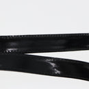 Salvatore Ferragamo Shoulder Bag Enamel Black Auth bs16136-8