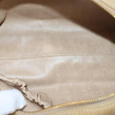 CHANEL Matelasse Pouch Enamel Beige CC Auth bs16140-14