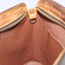 CHANEL Matelasse Pouch Enamel Beige CC Auth bs16140-19