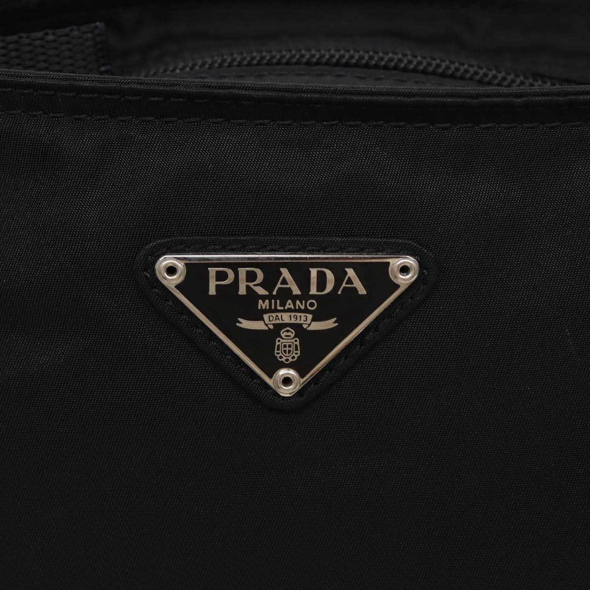 PRADA Shoulder Bag Nylon Black Auth bs16141