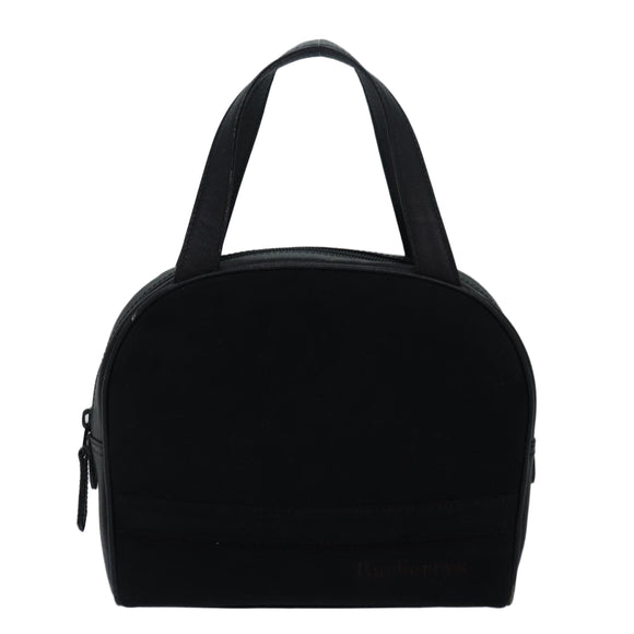 BURBERRY Hand Bag Suede Black Auth bs16158