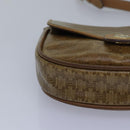 CELINE Macadam Canvas Shoulder Bag Beige Auth bs16179-9