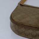 CELINE Macadam Canvas Shoulder Bag Beige Auth bs16179-15