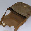 CELINE Macadam Canvas Shoulder Bag Beige Auth bs16179-10