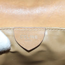 CELINE Macadam Canvas Shoulder Bag Beige Auth bs16179-18