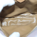 CELINE Macadam Canvas Shoulder Bag Beige Auth bs16179-11