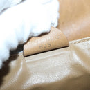 CELINE Macadam Canvas Shoulder Bag Beige Auth bs16179-12