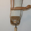 CELINE Macadam Canvas Shoulder Bag Beige Auth bs16179-21