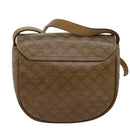 CELINE Macadam Canvas Shoulder Bag Beige Auth bs16179-2