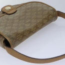 CELINE Macadam Canvas Shoulder Bag Beige Auth bs16179-6