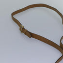 CELINE Macadam Canvas Shoulder Bag Beige Auth bs16179-8
