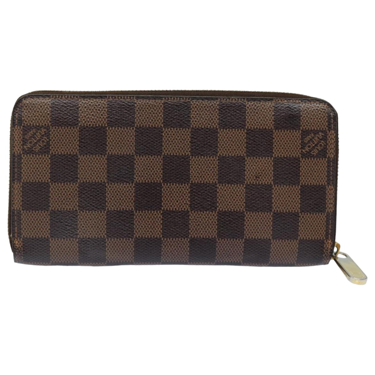 LOUIS VUITTON Damier Ebene Zippy Wallet Long Wallet N41661 LV Auth bs16183 - 0