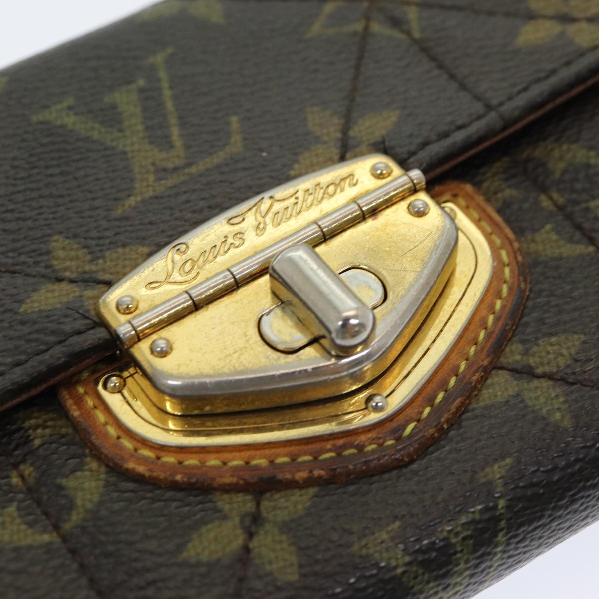 LOUIS VUITTON Monogram Etoile Portefeiulle Sarah Long Wallet M66556 Auth bs16187