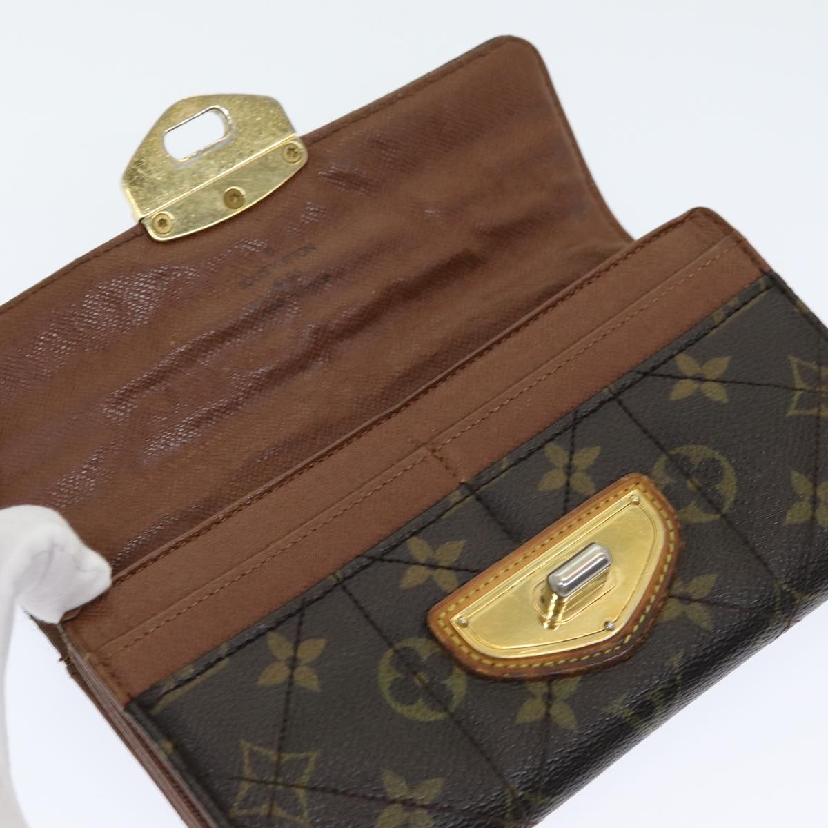 LOUIS VUITTON Monogram Etoile Portefeiulle Sarah Long Wallet M66556 Auth bs16187