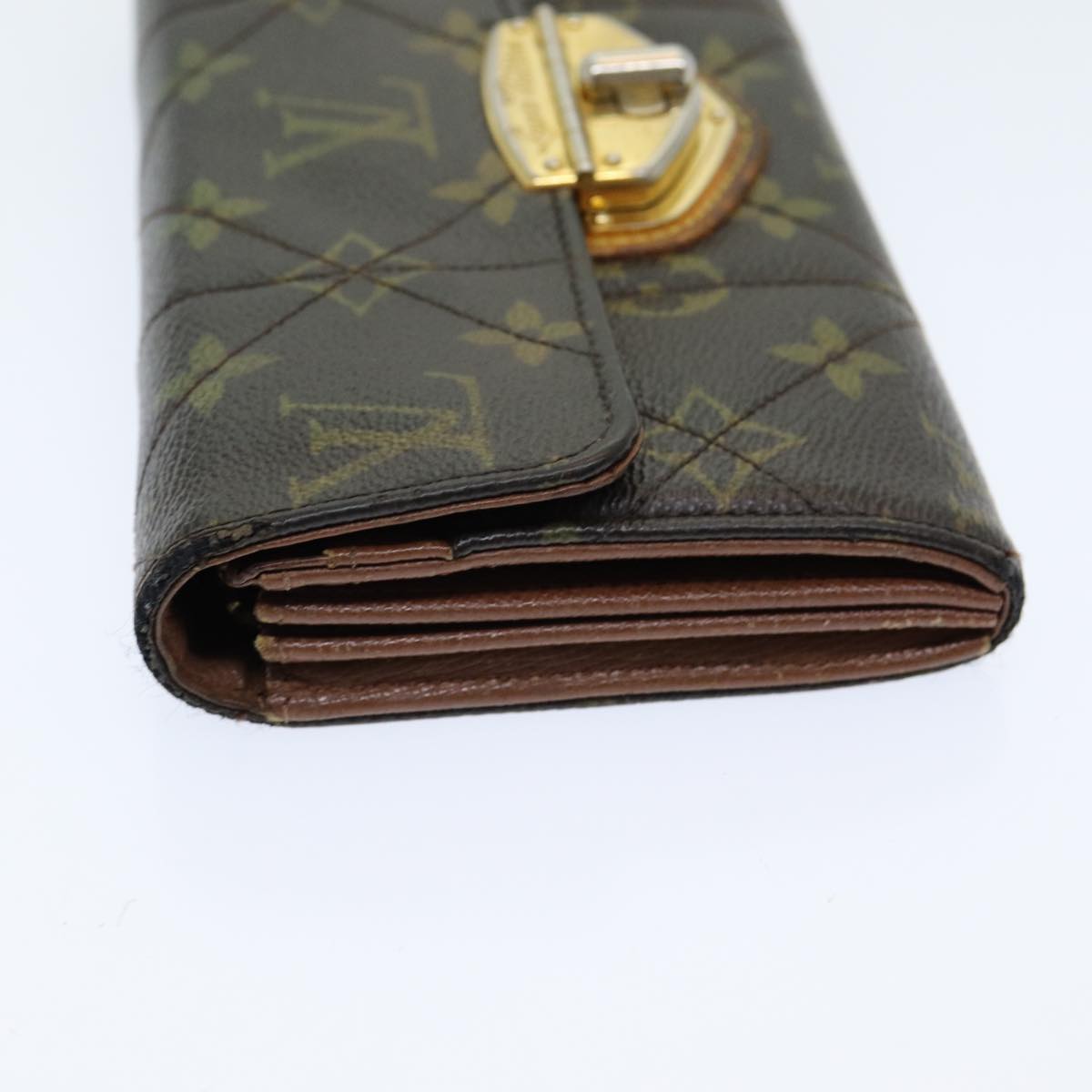 LOUIS VUITTON Monogram Etoile Portefeiulle Sarah Long Wallet M66556 Auth bs16187