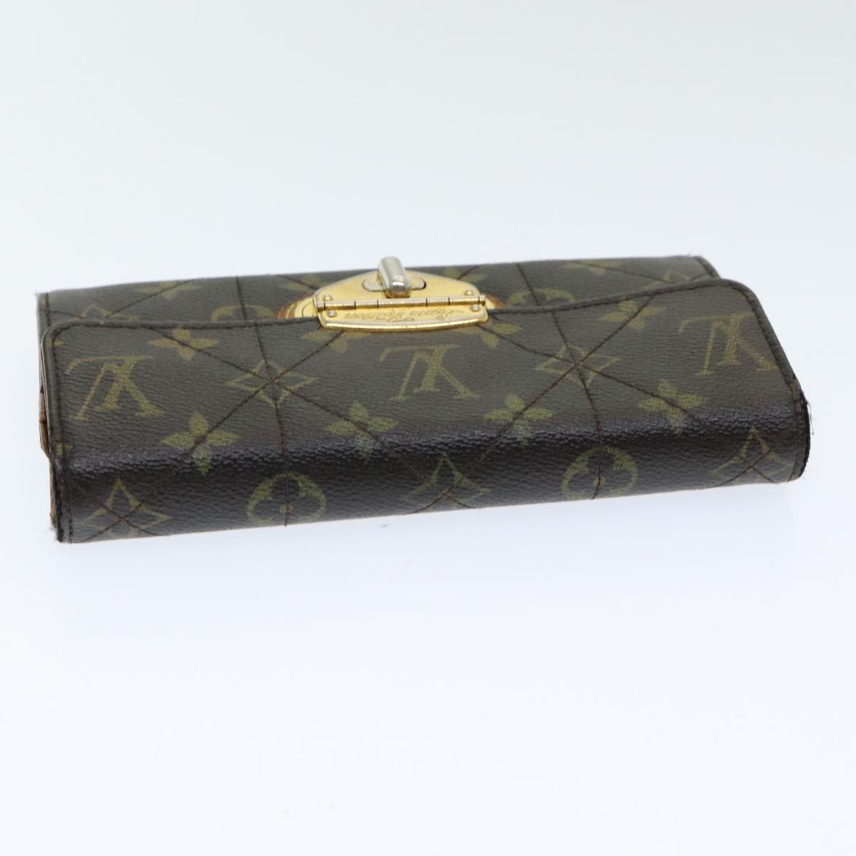 LOUIS VUITTON Monogram Etoile Portefeiulle Sarah Long Wallet M66556 Auth bs16187