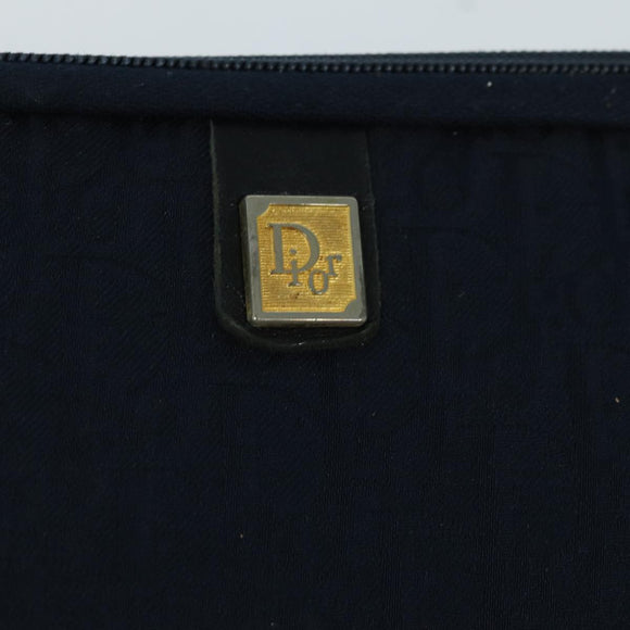 Christian Dior Trotter Canvas Pouch Navy Auth bs16192