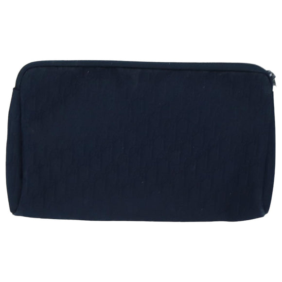 Christian Dior Trotter Canvas Pouch Navy Auth bs16192