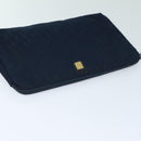 Christian Dior Trotter Canvas Pouch Navy Auth bs16192-5