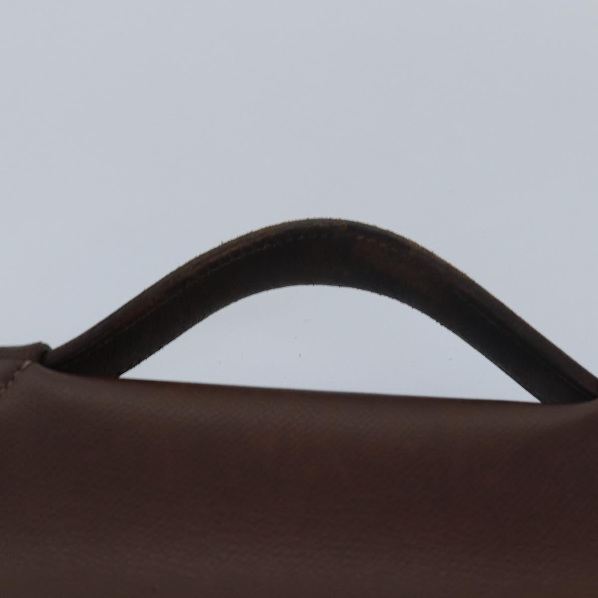 HERMES Sac Adepeche Business Bag Leather Brown Auth bs16195