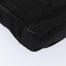 BURBERRY Nova Check Hand Bag Leather nylon 2way Black Auth bs16211-16