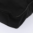 BURBERRY Nova Check Hand Bag Leather nylon 2way Black Auth bs16211-17