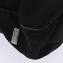 BURBERRY Nova Check Hand Bag Leather nylon 2way Black Auth bs16211-10