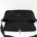 BURBERRY Nova Check Hand Bag Leather nylon 2way Black Auth bs16211-20