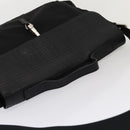 BURBERRY Nova Check Hand Bag Leather nylon 2way Black Auth bs16211-6