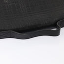 BURBERRY Nova Check Hand Bag Leather nylon 2way Black Auth bs16211-8