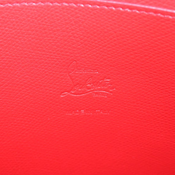 Christian Louboutin Clutch Bag Enamel White Auth bs16225