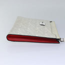 Christian Louboutin Clutch Bag Enamel White Auth bs16225-4