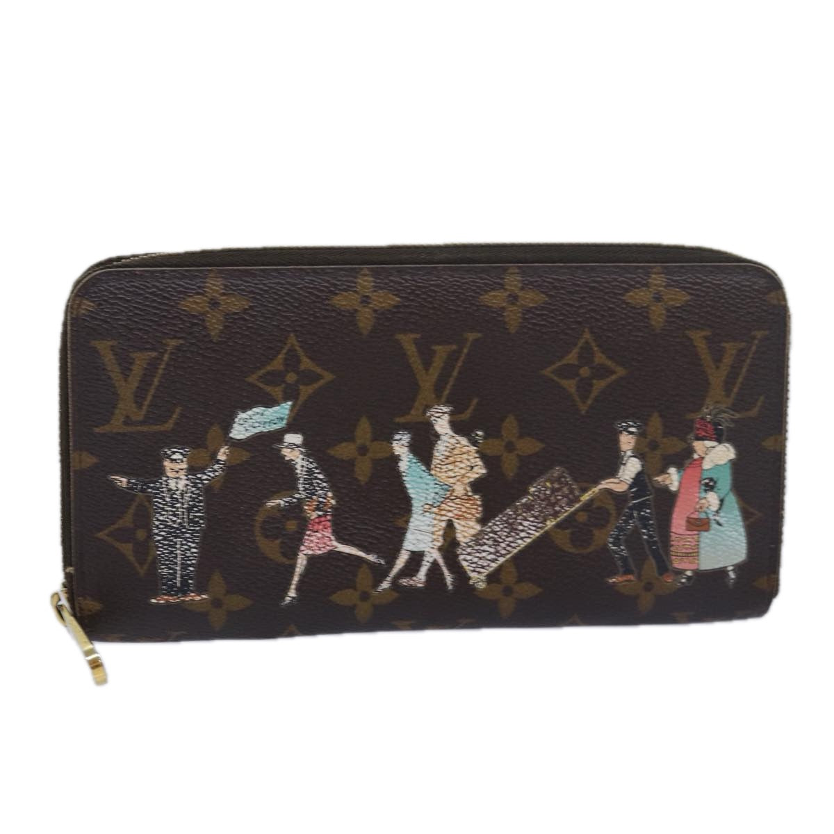 LOUIS VUITTON Monogram Illustre Zippy Wallet Rose M60291 LV Auth bs16227